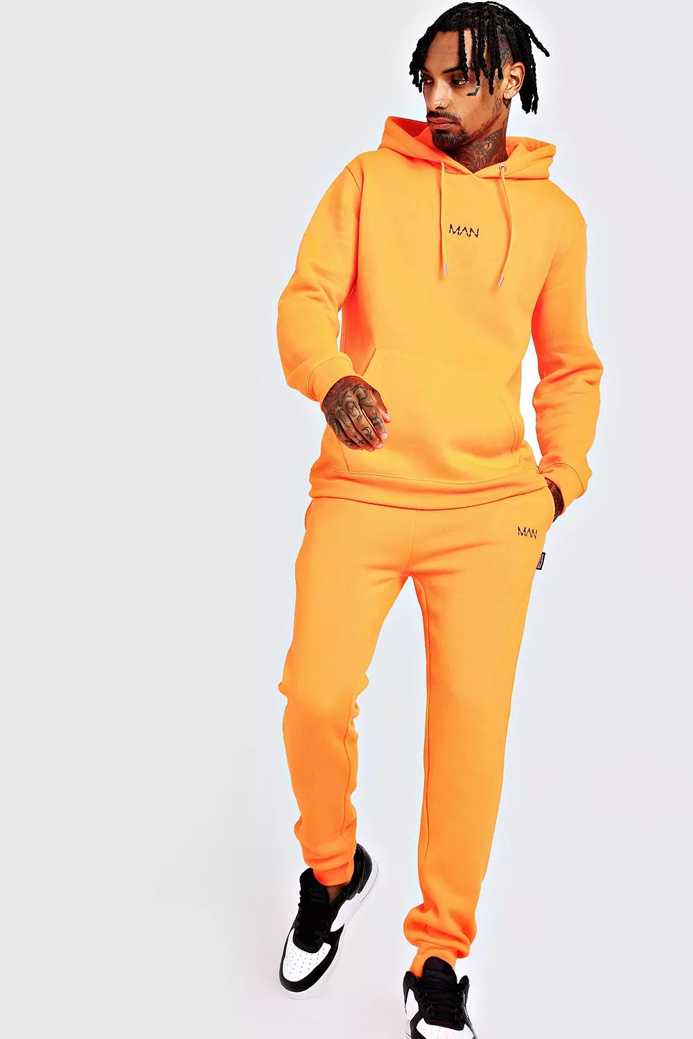 Neon orange sales sweatsuit